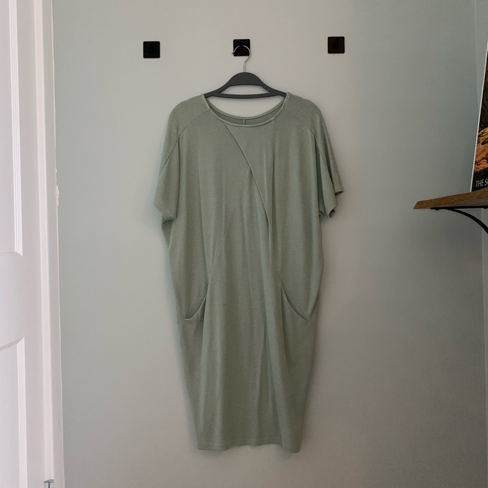 Super-Soft Knit Crossover Shift Dress